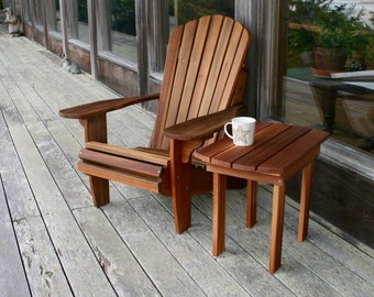 Knot-Free Cedar Adirondack Chair and Side Table set