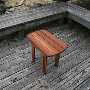 Knot-Free Cedar Adirondack Chair and Side Table set image 7