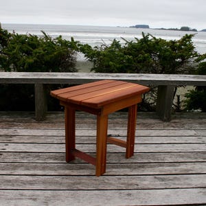 Western Red Cedar Adirondack Chair and Side Table Set, Flat Pack Garden Furniture Kit image 6