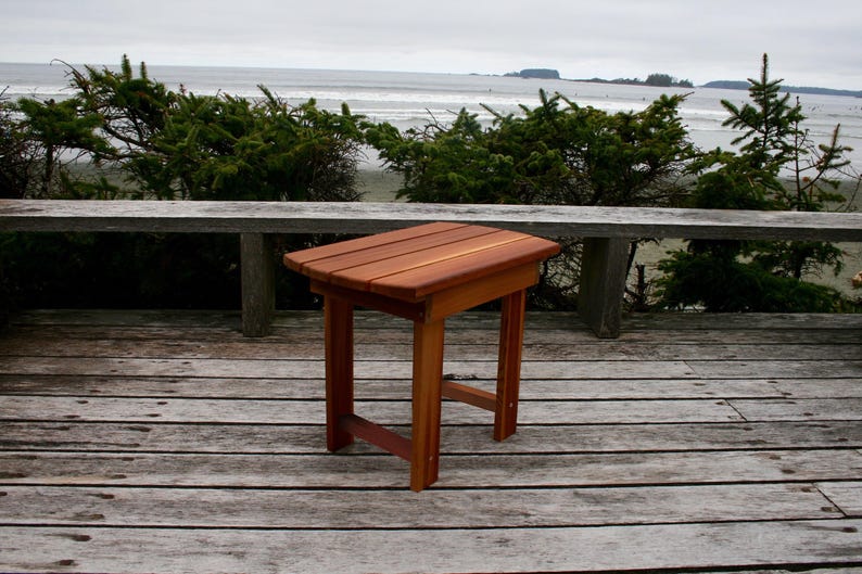 Western Red Cedar Adirondack Chair and Side Table Set, Flat Pack Garden Furniture Kit image 6