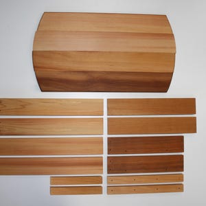 Western Red Cedar Adirondack Chair and Side Table Set, Flat Pack Garden Furniture Kit image 9