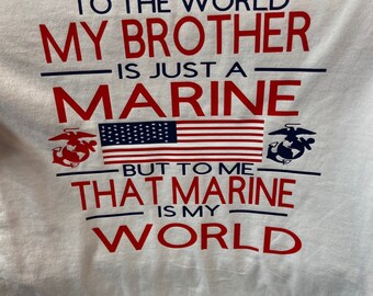 Marine brother shirt Clearance