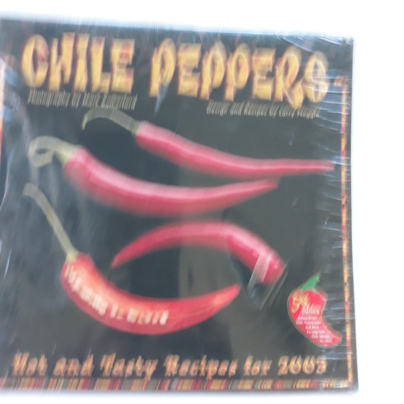 Chile Peppers Hot and Tasty Recipes for 2003 Calendar Etsy