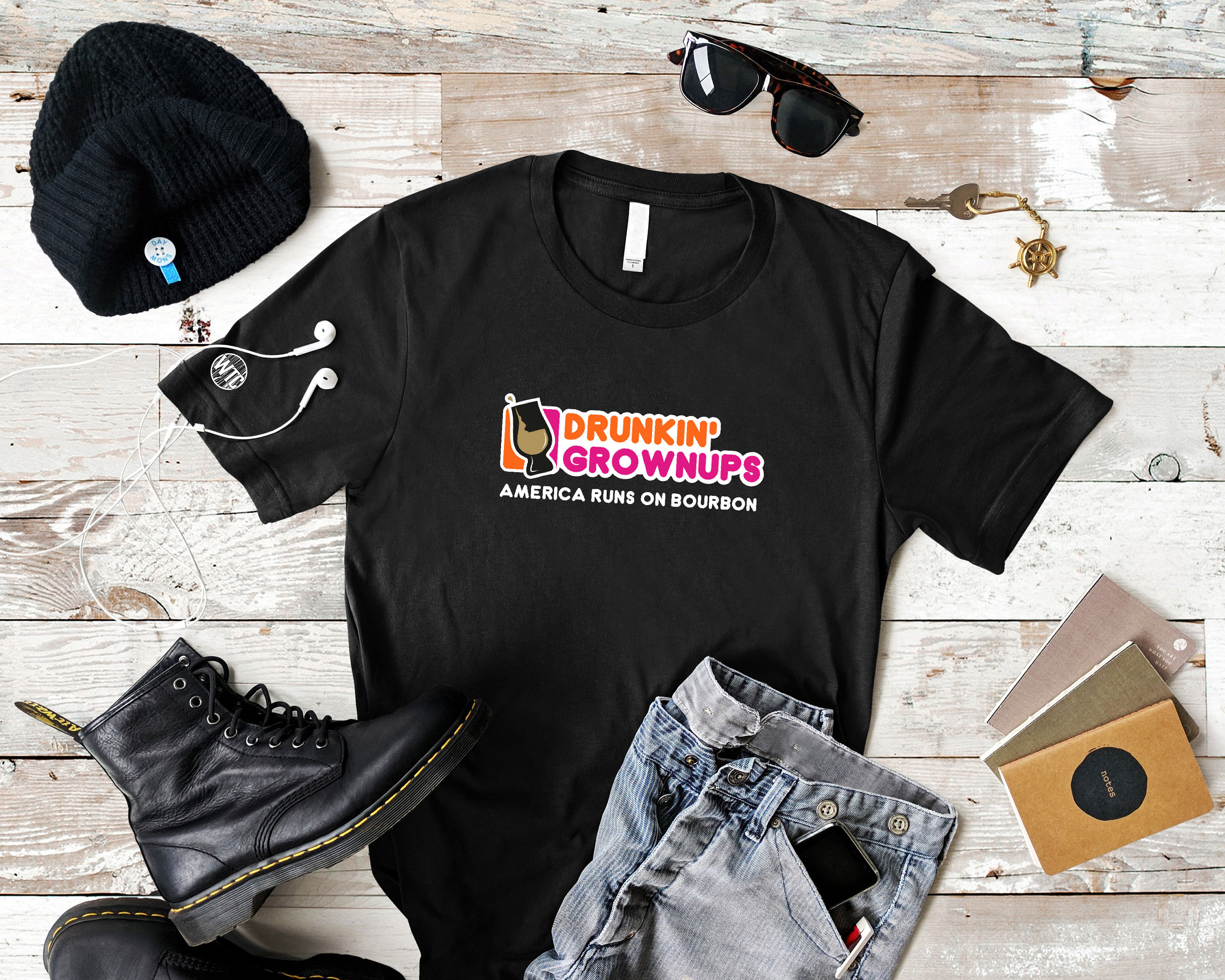 DRUNKIN' GROWNUPS GROWN UPS DONUTS DUNKIN' PARODY HUMOR