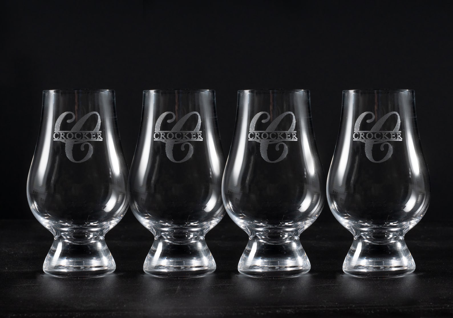 Custom Glencairn Whiskey Glasses Set of Four 4 Etsy