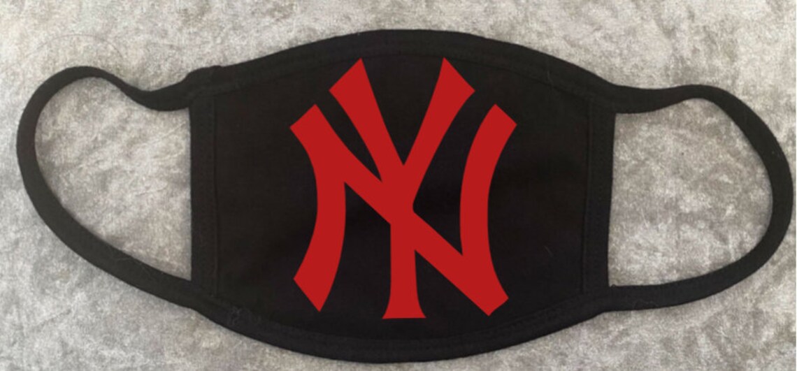 New York Yankees Logo Protective Washable Reusuable Face Mask Etsy