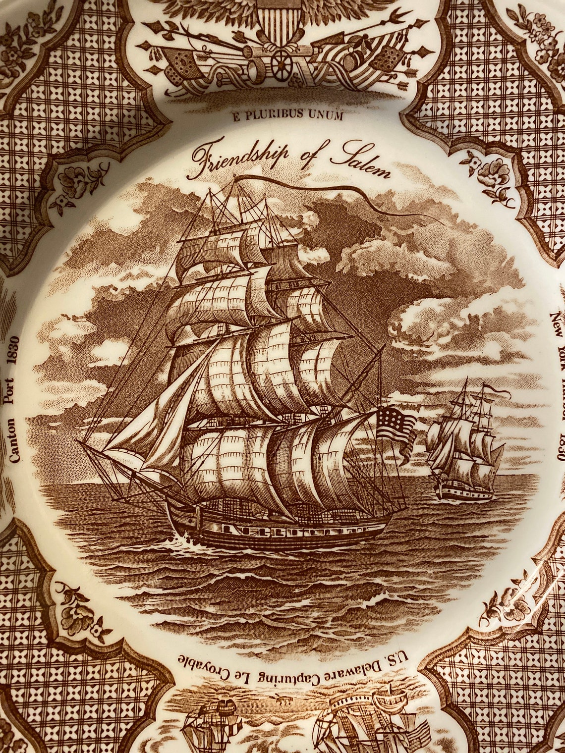 Fair Winds Plate Alfred Meakin Etsy
