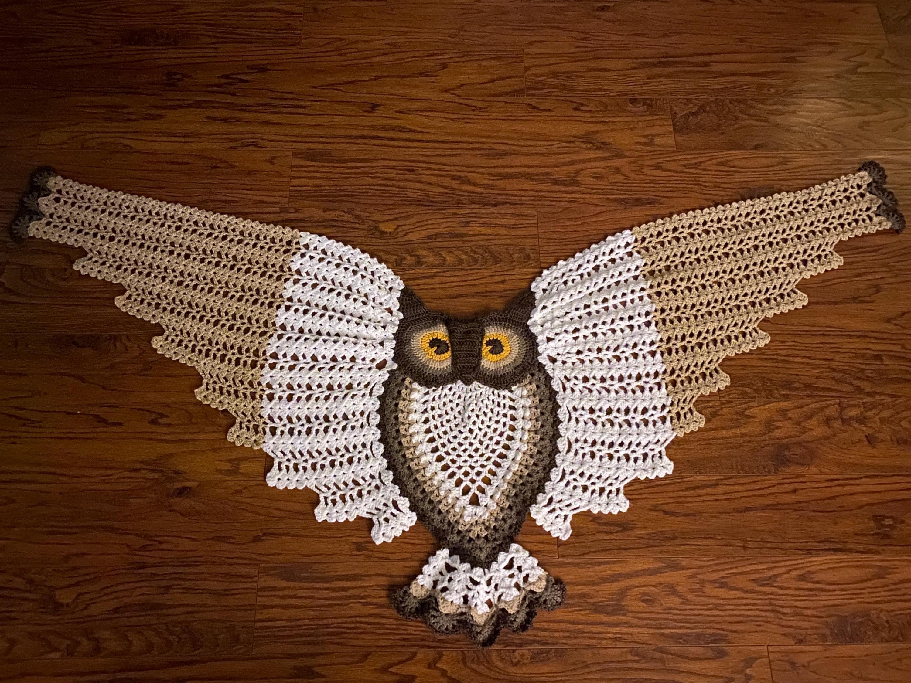 white owl shawl