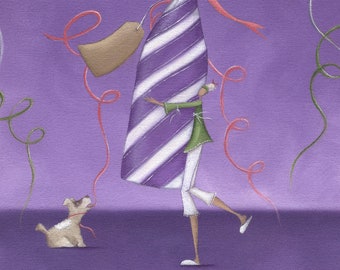 Pintura original de Mandy Pritty, "Celebration" - óleo sobre lienzo, arte pintado a mano o impresión giclée de edición limitada. Unframed.