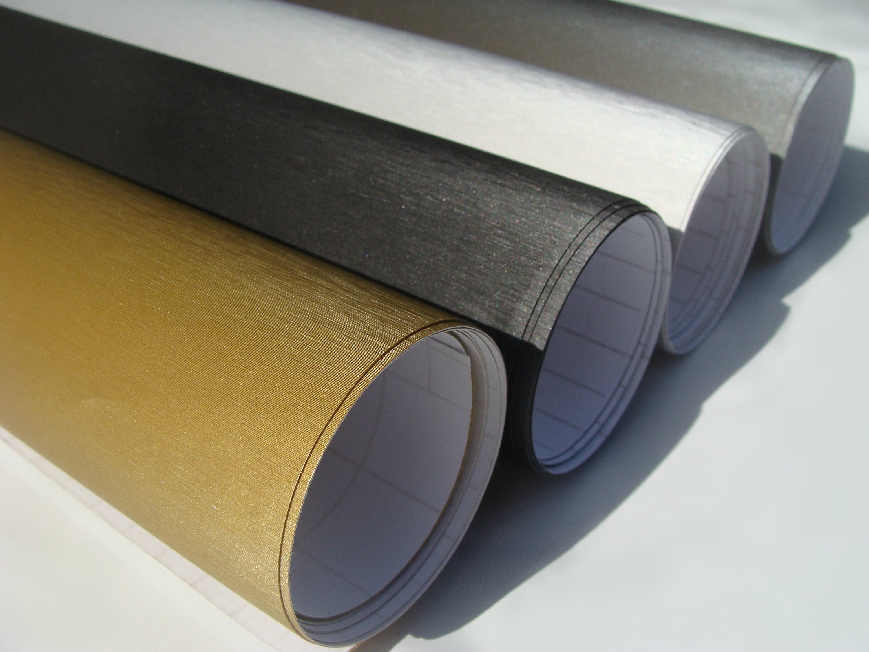Brushed Metal SelfAdhesive Vinyl Wrap ALL SIZES 4 Colours Etsy