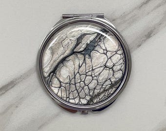 Fluid Art Compact Mirror