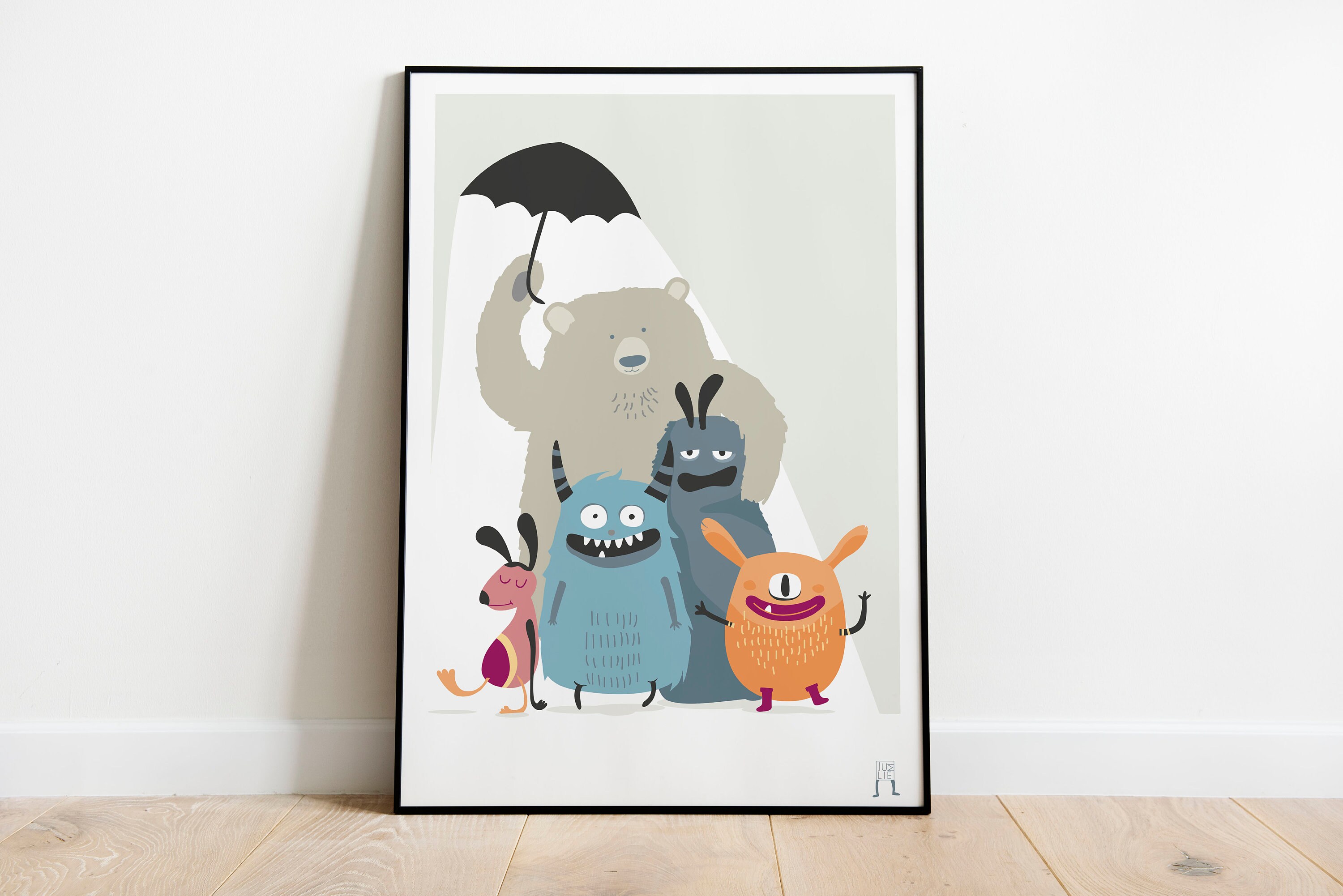 Affiche - Famille de Monstres 30 X 42 cm