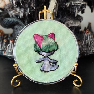 Ralts Cross Stitch Coaster