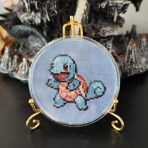 Kruissteekonderzetter met squirtle