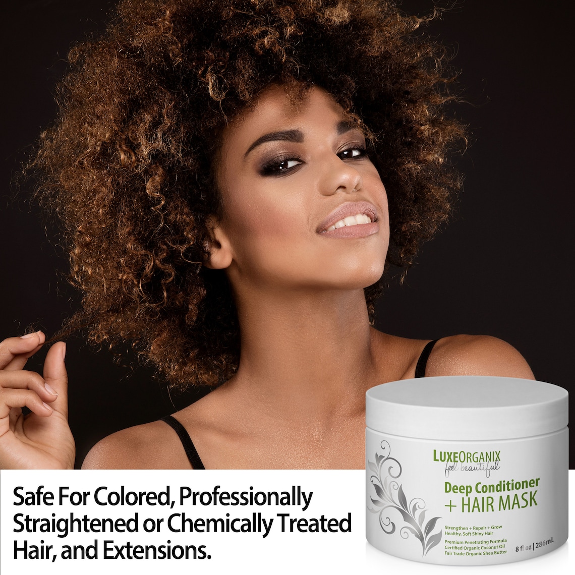 Organic Deep Conditioner Hair Mask Conditioning Treatment Repairs Dry