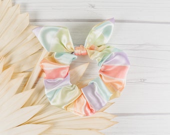 Pastel Rainbow Scrunchie