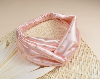 Baby Pink Satin Headband