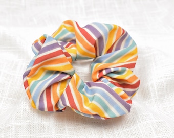 Retro Rainbow Scrunchie