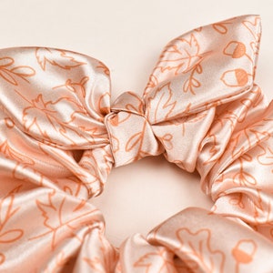 Fall Leaves Satin Scrunchie image 3