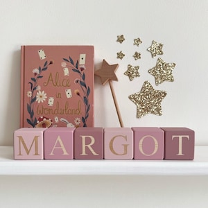 Personalised Wooden Baby Name Blocks | Custom Nursery Decor