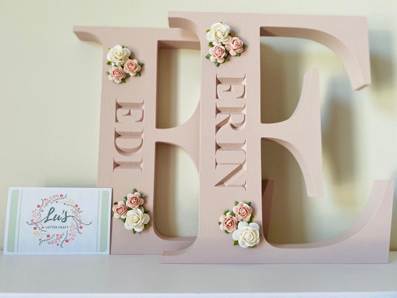 personalised wooden letters for nursery