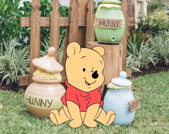 Big Decor ON SALE: BABY Winnie The Pooh, Cutout Decor , Winnie the Pooh Baby Shower, Birthday Party, digital download