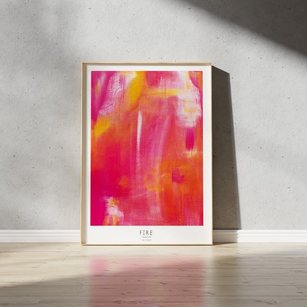 Fine Art Print, "Fire", Abstract Art, Artprint, Kunstdruck, Hahnemühle Papier, Wallart, Print