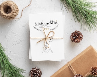 Postcard, Christmas,"Christmas is just around the corner"