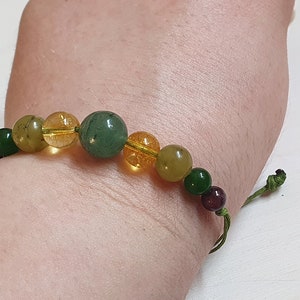 Abundance and Prosperity Bracelet, Good Luck bracelet, New Job, Manifestation, Abundance, Prosperity, String Bracelet, Healing Crystals image 5