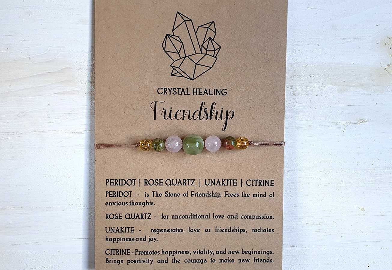 Friendship Healing Bracelet Friendship Crystals UK Stone Friendship Bracelets Healing Friendship Bracelets Crystal Friendship Bracelet Etsy