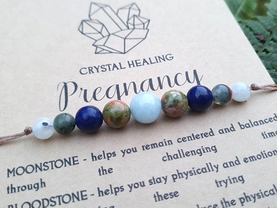 Pregnancy Protection Crystal Healing Bracelet Pregnancy Emotional Support Pregnancy Gift Meditation Bracelet Healing Wish Bracelet Etsy Australia