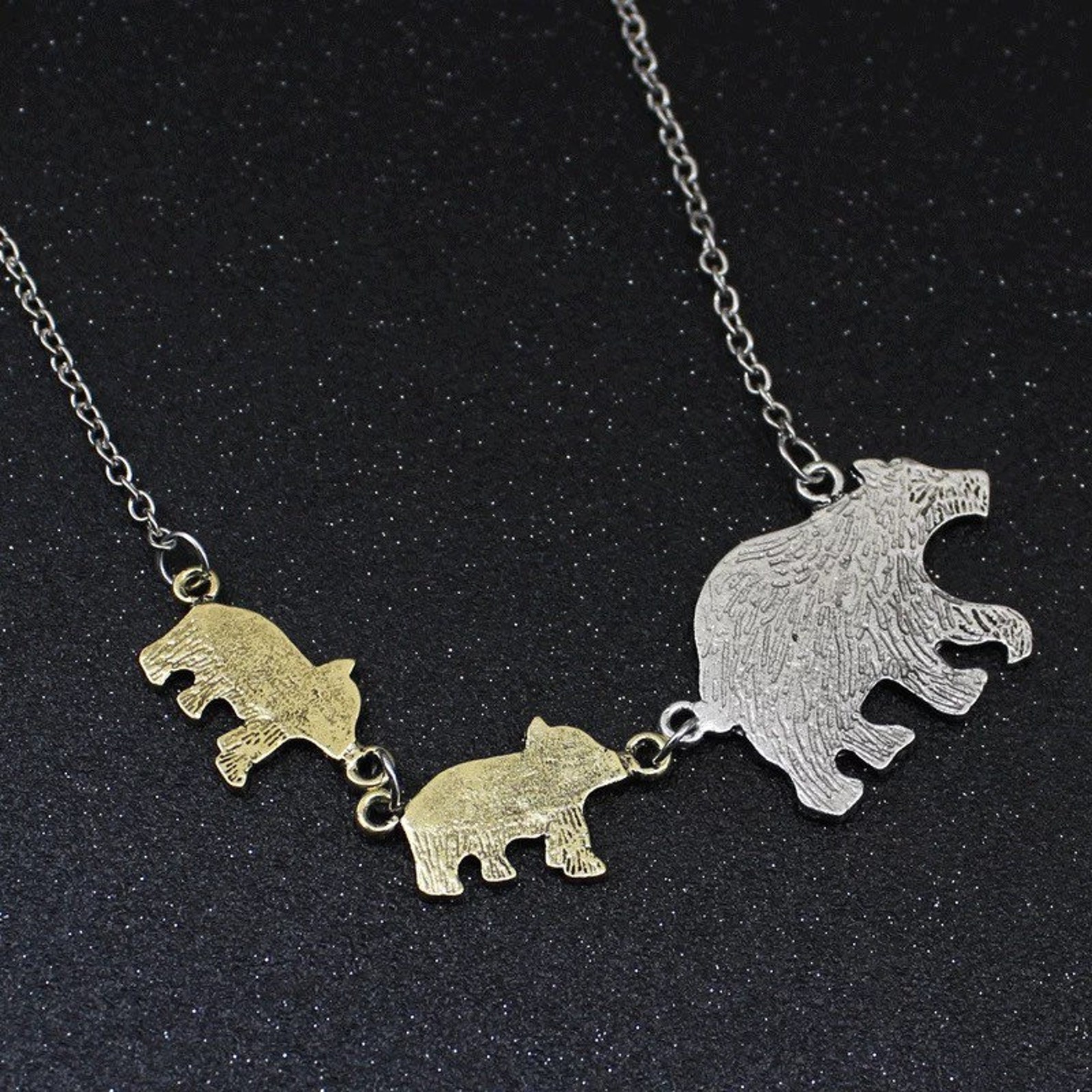 Collar de oso mama oso oso madre y un grupo de osos bebé 14 Etsy