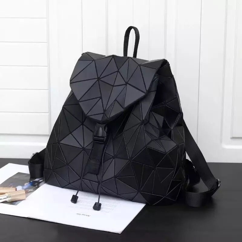Black clearance geometric backpack