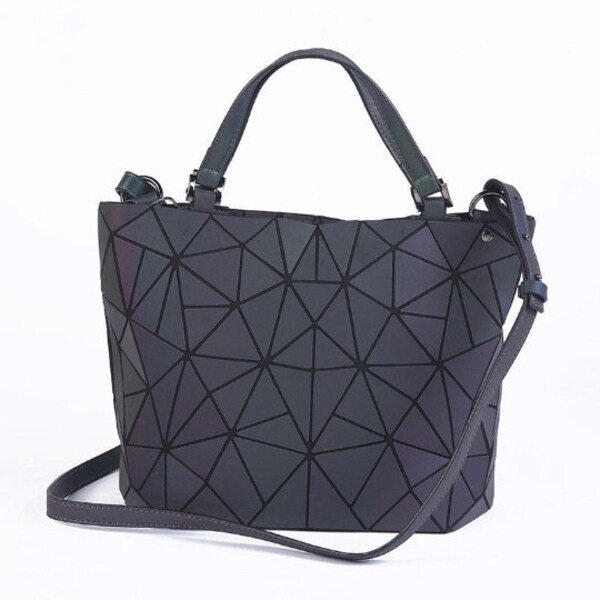 Geometric Luminous Purse / Luminous Handbag / Holographic Bag/ Luminous Shoulder Bag / Holographic Crossbody Bag