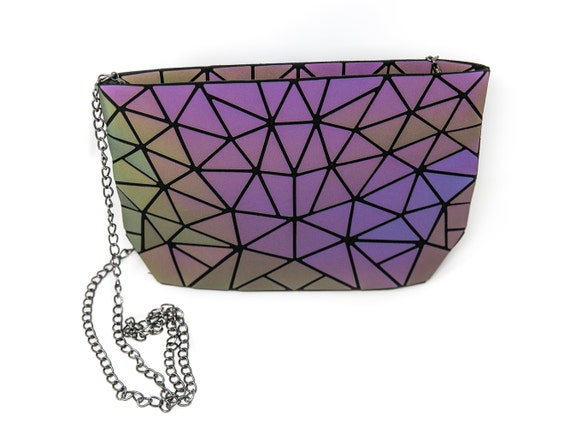 Luminous Chain Bag / Luminous Shoulder Bag /Holographic Chain | Etsy
