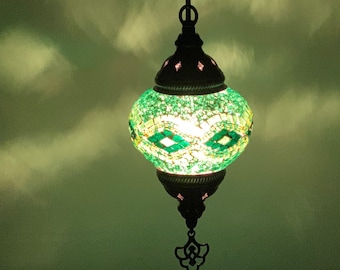 Turc marocain Mosaïque Simple Suspension Plafonnier Lanterne Pendentif Lustre
