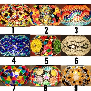 Kostenloser Versand Türkische Tischlampe Türkische Stehlampe Marokkanische Lampe Handgemachte Glaskugel Shades verschiedene Designs