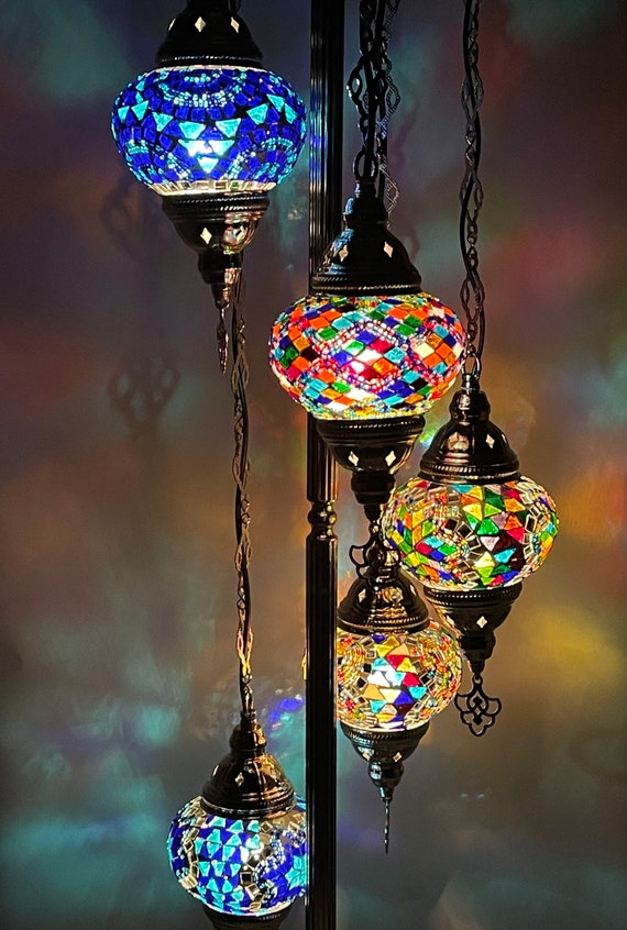 5 globe outlet floor lamp