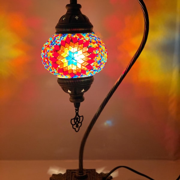 Lampada da tavolo marocchina turca con lampadina LED gratuita e spedizione gratuita