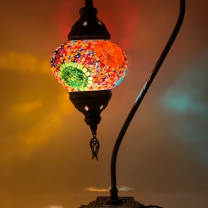Turkish Lamp Moroccan Table Desk Lamp Table Lamp with Free LED Bulb and Free Shipping