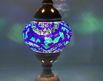 Lámpara de escritorio de mesa turca marroquí con bombilla y envío gratis