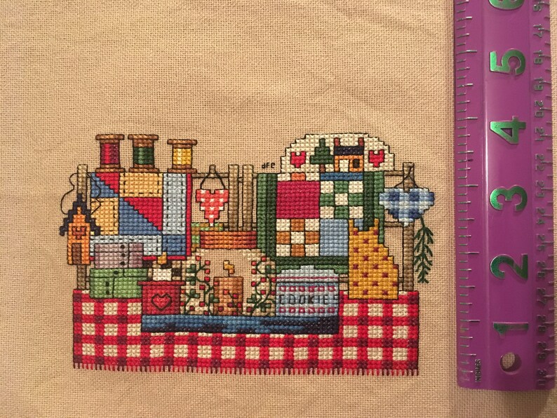 Cupboard Finished Cross Stitch Etsy