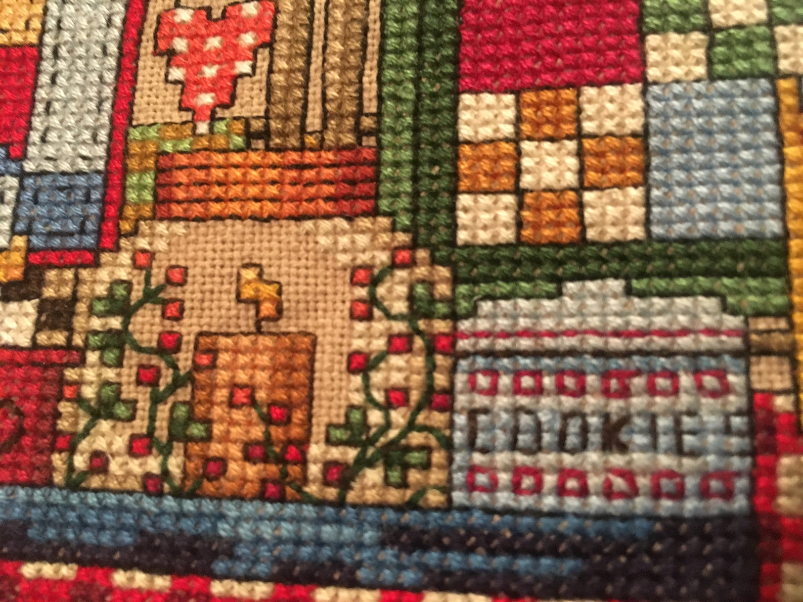 Cupboard Finished Cross Stitch Etsy