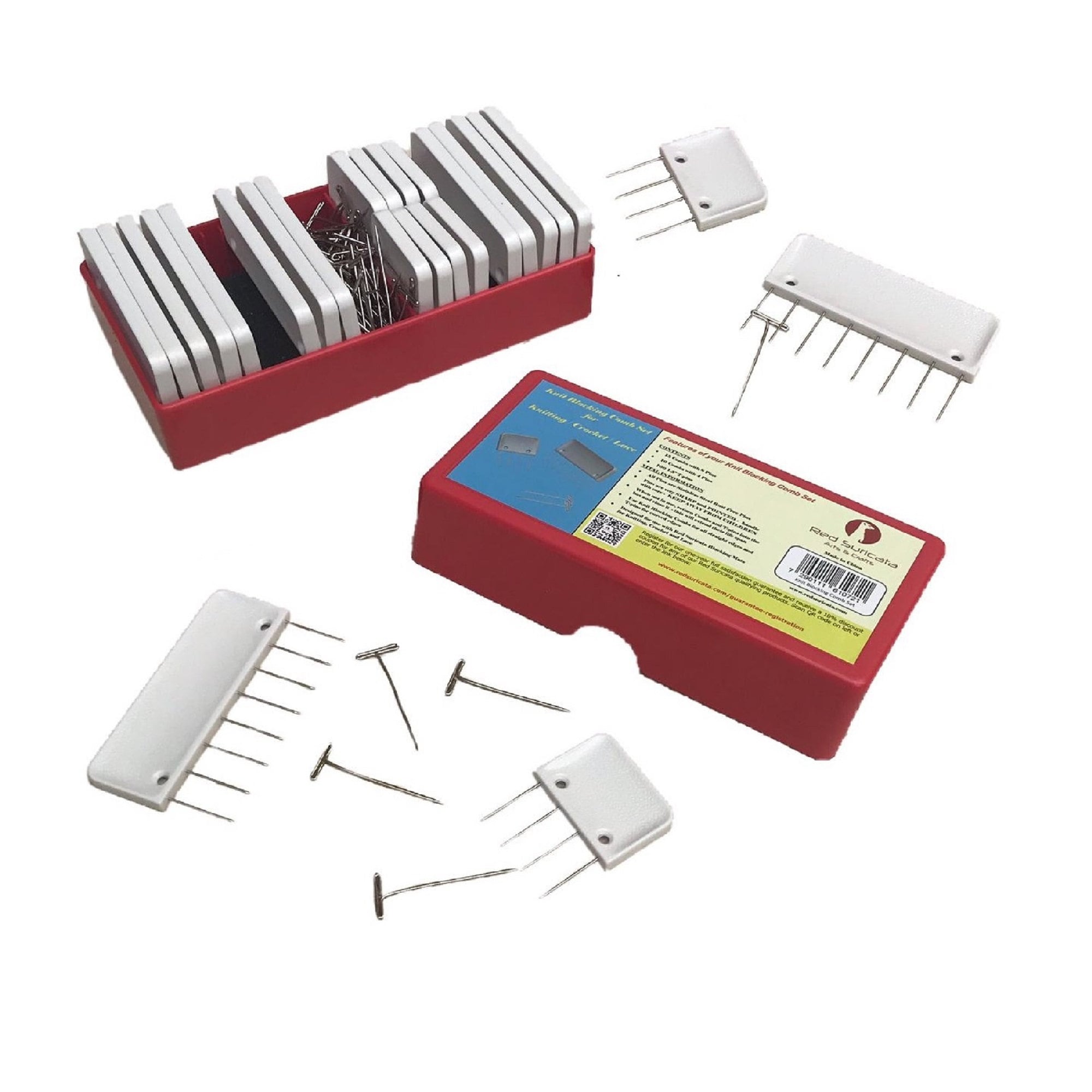  LAMXD Knit Blocking Pins Kit,Knit Blocking Combs – 24 Combs for  Blocking Knitting, Crochet, Lace or Needlework Projects – for use with  Blocking Mats for Knitting Mat : Electronics