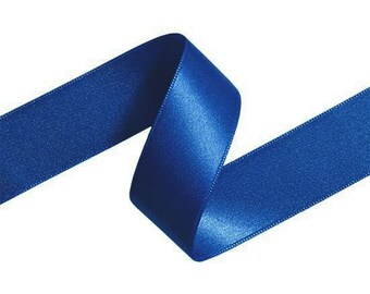 38mm x 3mtrs NAVY BLUE Double Side Satin Ribbon