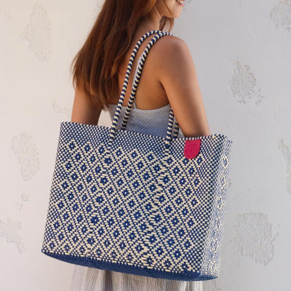 Mixte Woven Super Tote | Handmade Mexican Artisan Beach Bag