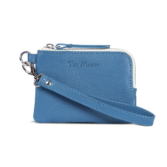 Gina Leather Top Zip Wallet Slim Zippered Card Pouch Genuine Cowhide Pebbled Leather Artisan Made Unisex Leather Small Wallet Etsy Ireland