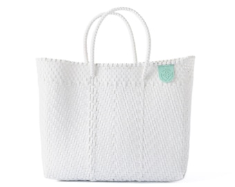 Bolso cruzado mediano tejido Paloma / Bolso mexicano de uso diario hecho a mano