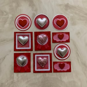 Día de San Valentín, Corazones de papel, Adornos de álbumes de recortes, Adornos inspiradores hechos a mano para cuadernos, Para tarjetas de felicitación.