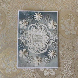 Handmade greeting card, Enjoy this sweet moment, Paper made, Scrapbooking, Stamping, Hand Crafted Greeting Card